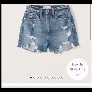 Abercrombie Curve Love High Rise Mom Shorts